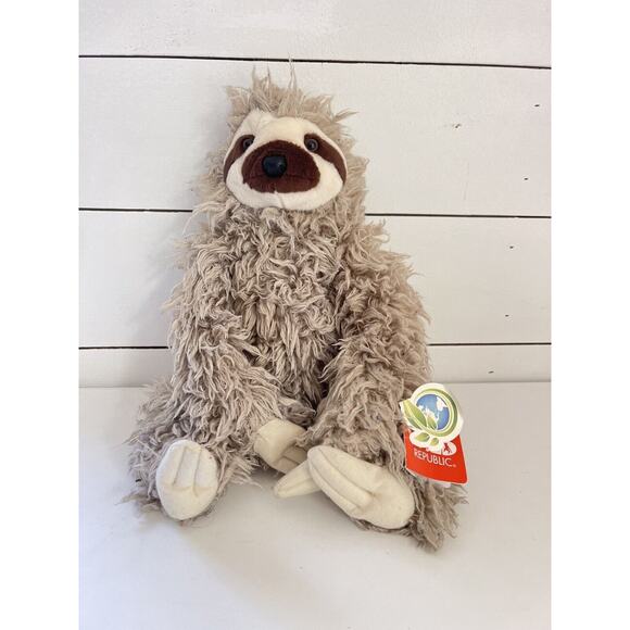 Wild Republic THREE TOED SLOTH 12" Plush Cuddlekins Stuffed Animal Toy - Picture 3 of 6